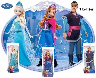 anna and elsa sparkle dolls